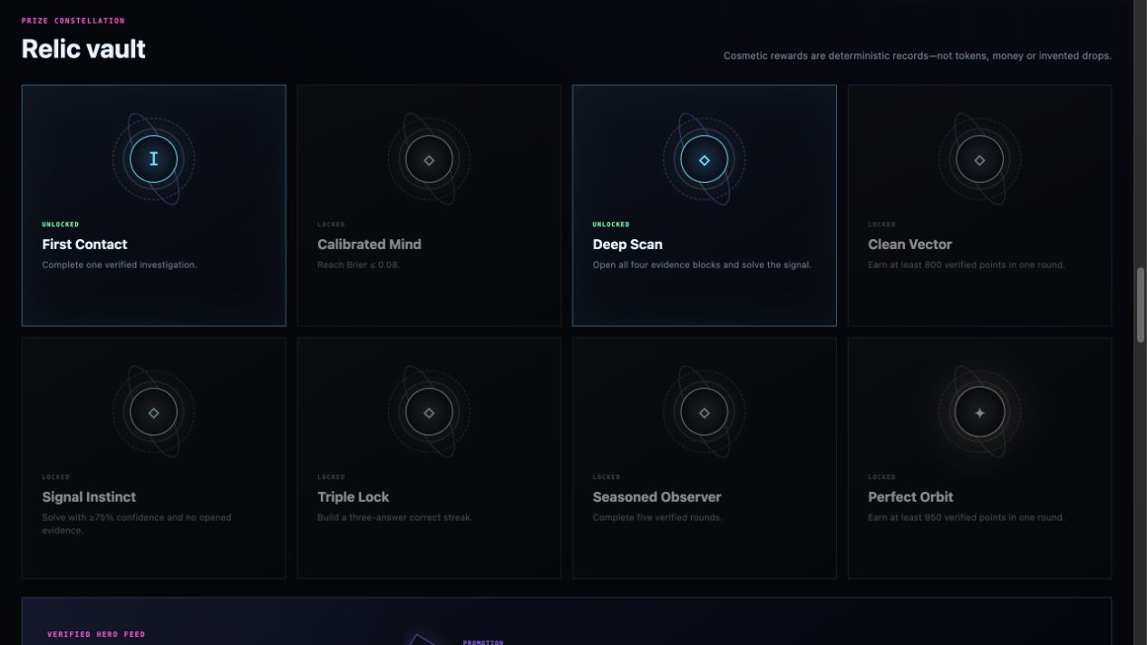 Deterministic Signal Hunt rewards